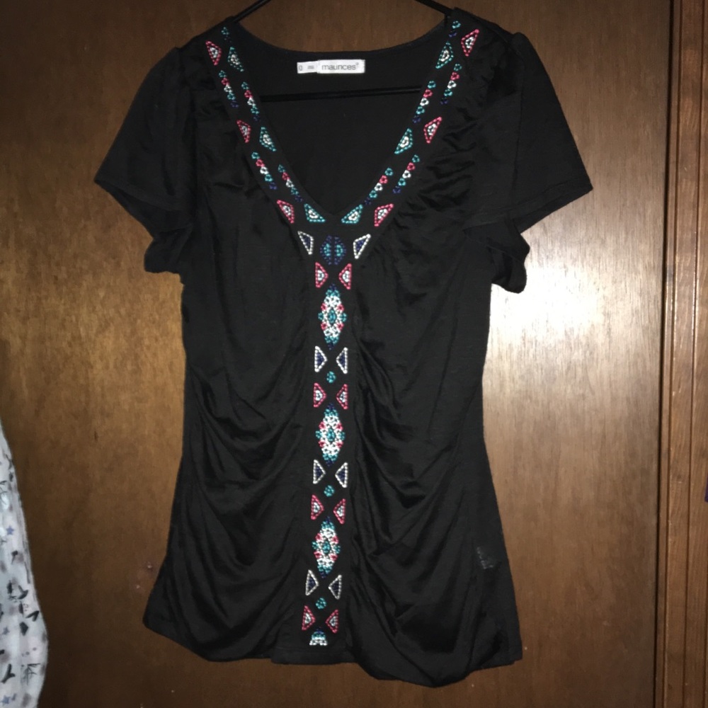 Tribal Patterned Blouse - image 1